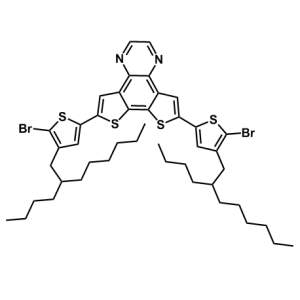 二噻吩并[3,2-f:2'，3'-h]喹喔啉，6,9-双[5-溴-4-（2-丁基辛基）-2-噻吩基]-,4,9-bis[5-bromo-4-(2-butyloctyl)thiophen-2-yl]-5,8-dithia-13,16-diazatetracyclo[10.4.0.02,6.07,11]hexadeca-1(16),2(6),3,7(11),9,12,14-heptaene