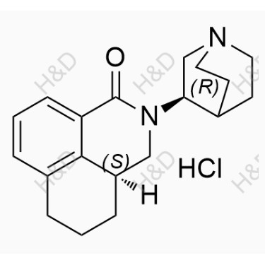 （S,R）鹽酸帕洛諾司瓊,(S)-2-((R)-quinuclidin-3-yl)-2,3,3a,4,5,6-hexahydro-1H-benzo[de]isoquinolin-1-one hydrochloride