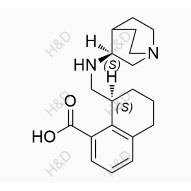 帕洛諾司瓊EP雜質(zhì)B,(S)-8-(((S)-quinuclidin-3-ylamino)methyl)-5,6,7,8-tetrahydronaphthalene-1-carboxylic acid