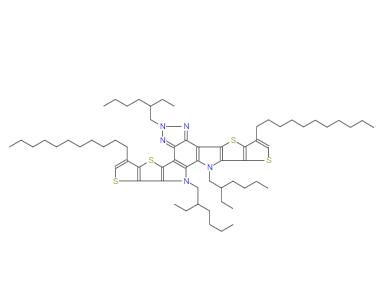 6,12,13-三(2-乙基己基)-3,9-二十一烷基-12,13-二氢-6H-噻吩并[2",3":4',5']噻吩并[2',3':4,5]吡咯并[3,2-G]噻吩并[2',3':4,5]噻吩并[3,2-B][1,2,3]三唑并[4,5-E]吲哚