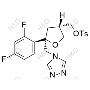 泊沙康唑雜質(zhì)30,((3S,5R)-5-((4H-1,2,4-triazol-4-yl)methyl)-5-(2,4-difluorophenyl)tetrahydrofuran-3-yl)methyl 4-methylbenzenesulfonate