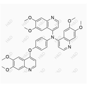 卡博替尼雜質(zhì)43,N-(6,7-dimethoxyquinolin-4-yl)-N-(4-((6,7-dimethoxyquinolin-4-yl)oxy)phenyl)-6,7-dimethoxyquinolin-4-amine