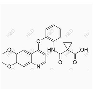 卡博替尼雜質(zhì)47,1-((2-((6,7-dimethoxyquinolin-4-yl)oxy)phenyl)carbamoyl)cyclopropanecarboxylic acid