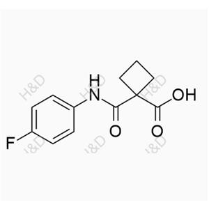 卡博替尼雜質(zhì)82,1-((4-fluorophenyl)carbamoyl)cyclobutanecarboxylic acid