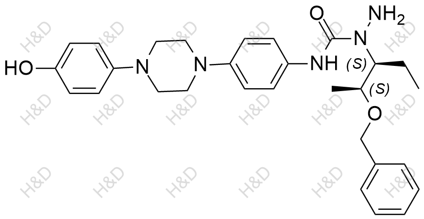 泊沙康唑雜質(zhì)32,1-((2S,3S)-2-(benzyloxy)pentan-3-yl)-N-(4-(4-(4-hydroxyphenyl)piperazin-1-yl)phenyl)hydrazinecarboxamide