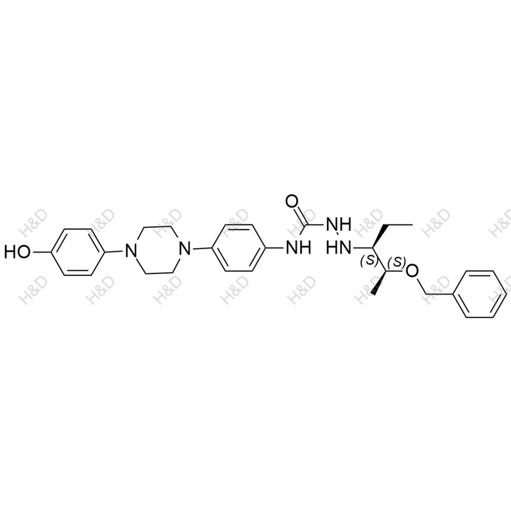 泊沙康唑雜質(zhì)33,2-((2S,3S)-2-(benzyloxy)pentan-3-yl)-N-(4-(4-(4-hydroxyphenyl)piperazin-1-yl)phenyl)hydrazinecarboxamide