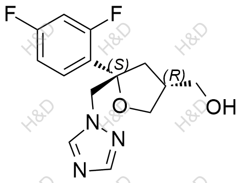 泊沙康唑雜質(zhì)38,((3R,5S)-5-((1H-1,2,4-triazol-1-yl)methyl)-5-(2,4-difluorophenyl)tetrahydrofuran-3-yl)methanol