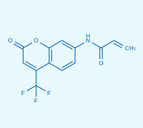 7-[4-(三氟甲基)香豆素]丙烯酰胺,N-[2-oxo-4-(trifluoromethyl)chromen-7-yl]prop-2-enamide