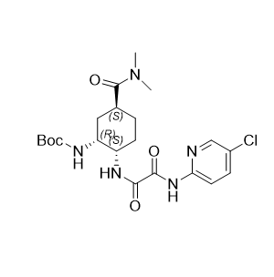 依度沙班雜質(zhì)D,N1-(5-chloropyridin-2-yl)-N2-((1S,2R,4S)-2-[(tert-Butoxycarbonyl)Amino ]-4-[(dimethylamino)carbonyl]-cyclohexyl) oxalamide