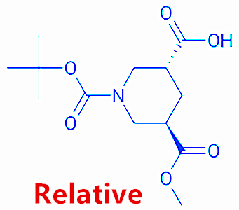 rel-(3R,5R)-1-(叔丁氧基羰基)-5-(甲氧基羰基)哌啶-3-羧酸,rel-(3R,5R)-1-(tert-Butoxycarbonyl)-5-(methoxycarbonyl)piperidine-3-carboxylic acid