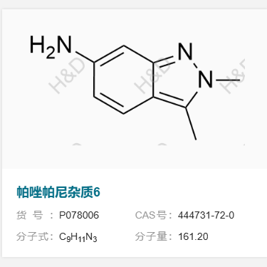 帕唑帕尼杂质6,2,3-dimethyl-2H-indazol-6-amine