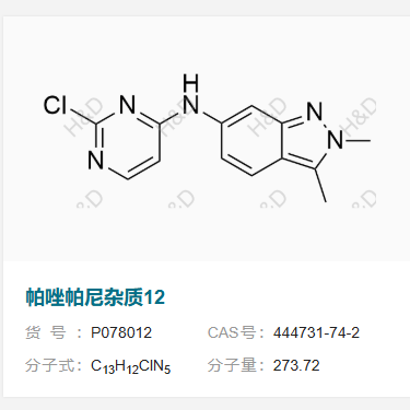 帕唑帕尼雜質(zhì)12,N-(2-chloropyrimidin-4-yl)-2,3-dimethyl-2H-indazol-6-amine