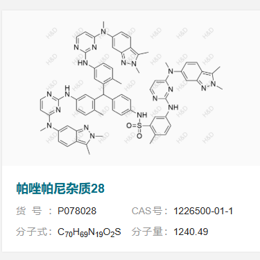 帕唑帕尼雜質(zhì)28,Pazopanib Impurity 28