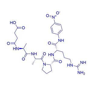 Suc-Ala-Ala-Pro-Arg-pNA/131068-47-8/胰蛋白酶酰基酶底物多肽Suc-Ala-Ala-Pro-Arg-pNA