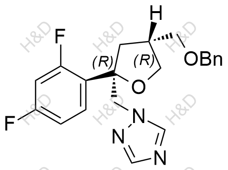 泊沙康唑杂质81,1-(((2R,4R)-4-((benzyloxy)methyl)-2-(2,4-difluorophenyl)tetrahydrofuran-2-yl)methyl)-1H-1,2,4-triazole