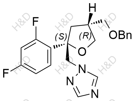 泊沙康唑雜質(zhì)82,1-(((2S,4R)-4-((benzyloxy)methyl)-2-(2,4-difluorophenyl)tetrahydrofuran-2-yl)methyl)-1H-1,2,4-triazole