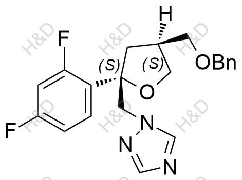 泊沙康唑雜質(zhì)83,1-(((2S,4S)-4-((benzyloxy)methyl)-2-(2,4-difluorophenyl)tetrahydrofuran-2-yl)methyl)-1H-1,2,4-triazole