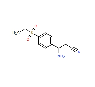 3-氨基-3-（4-（乙磺?；┍交┍纣}酸鹽,3-amino-3-(4-(ethylsulfonyl)phenyl)propanenitrile hydrochloride