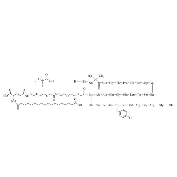 司美格魯肽雜質(zhì)1,Semaglutide Impurity 1 Tetratrifluoroacetate((Trp25-Hydroxybenzyl)-Semaglutide Tetratrifluoroacetate)