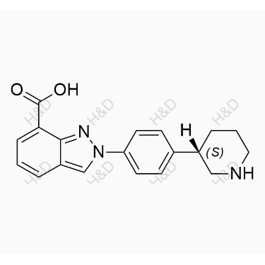 尼拉帕利雜質(zhì)2,(S)-2-(4-(piperidin-3-yl)phenyl)-2H-indazole-7-carboxylic acid