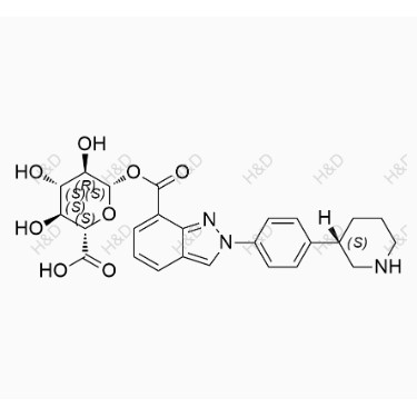 尼拉帕利雜質(zhì)4,(2S,3S,4S,5R,6S)-3,4,5-trihydroxy-6-((2-(4-((S)-piperidin-3-yl)phenyl)-2H-indazole-7-carbonyl)oxy)tetrahydro-2H-pyran-2-carboxylic acid