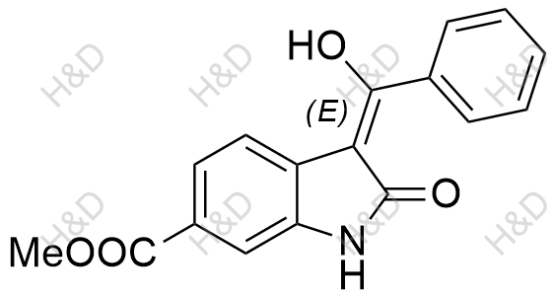 尼達尼布雜質(zhì)27,(E)-methyl 3-(hydroxy(phenyl)methylene)-2-oxoindoline-6-carboxylate