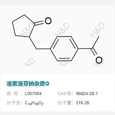 洛索洛芬鈉雜質(zhì)G,2-(4-acetylbenzyl)cyclopentanone