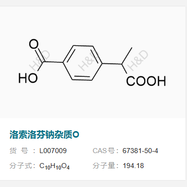 洛索洛芬鈉雜質(zhì)O,4-(1-carboxyethyl)benzoic acid