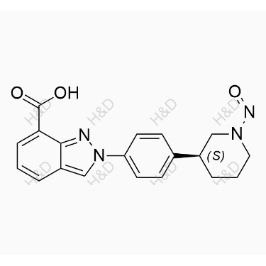 尼拉帕尼亞硝基雜質(zhì),(S)-2-(4-(1-nitrosopiperidin-3-yl)phenyl)-2H-indazole-7-carboxylic acid