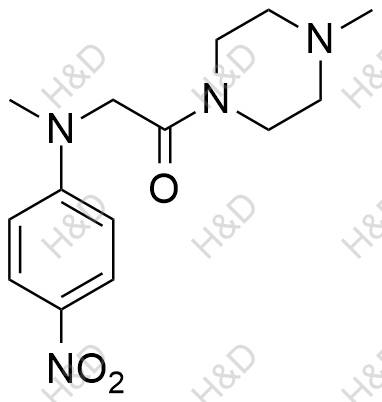 尼达尼布杂质44,2-(methyl(4-nitrophenyl)amino)-1-(4-methylpiperazin-1-yl)ethanone