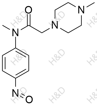 尼達尼布雜質(zhì)47,N-methyl-2-(4-methylpiperazin-1-yl)-N-(4-nitrosophenyl)acetamide