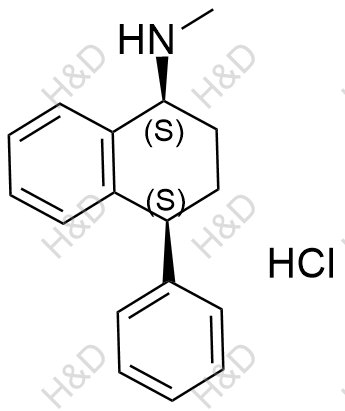 舍曲林EP雜質(zhì)B,(1S,4S)-N-methyl-4-phenyl-1,2,3,4-tetrahydronaphthalen-1-amine hydrochloride