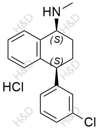 舍曲林雜質(zhì)8,(1S,4S)-4-(3-chlorophenyl)-N-methyl-1,2,3,4-tetrahydronaphthalen-1-amine hydrochloride