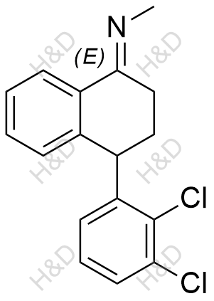 舍曲林雜質(zhì)13,(E)-N-(4-(2,3-dichlorophenyl)-3,4-dihydronaphthalen-1(2H)-ylidene)methanamine