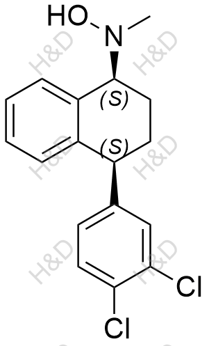 N-羥基舍曲林,N-((1S,4S)-4-(3,4-dichlorophenyl)-1,2,3,4-tetrahydronaphthalen-1-yl)-N-methylhydroxylamine