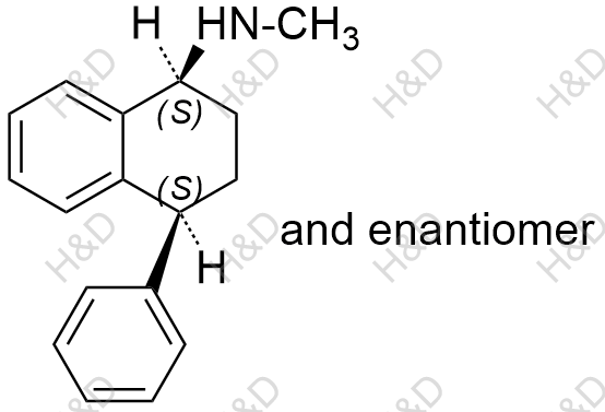 舍曲林雜質(zhì)35,(1RS,4RS)-N-methyl-4-phenyl-1,2,3,4-tetrahydronaphthalen-1-amine