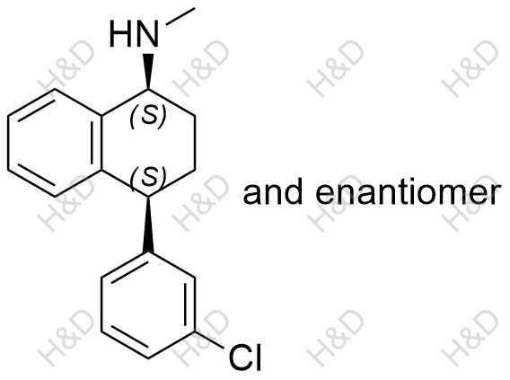 舍曲林EP雜質(zhì)D,rel-(1S,4S)-4-(3-chlorophenyl)-N-methyl-1,2,3,4-tetrahydronaphthalen-1-amine