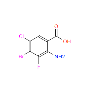 2-氨基-4-溴-5-氯-3-氟苯甲酸,2-Amino-4-bromo-5-chloro-3-fluorobenzoic acid