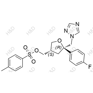 ((3S,5R)-5-((1H-1,2,4-triazol-1-yl)methyl)-5-(4-fluorophenyl)tetrahydrofuran-3-yl)methyl 4-methylbenzenesulfonate	泊沙康唑杂质94	