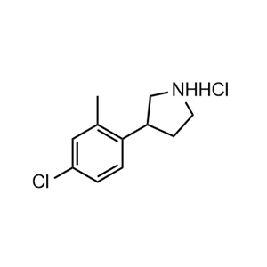 3-（4-氯-2-甲基苯基）吡咯烷鹽酸鹽