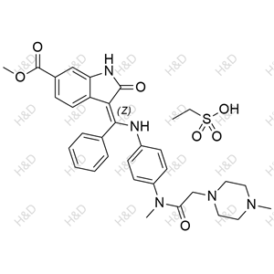 尼達(dá)尼布(乙磺酸鹽),Nintedanib(Ethanesulfonate)