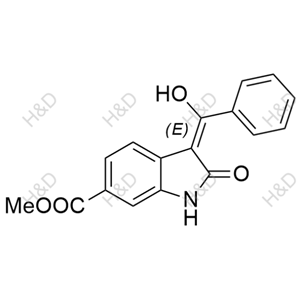 (E)-methyl 3-(hydroxy(phenyl)methylene)-2-oxoindoline-6-carboxylate	尼达尼布杂质27	