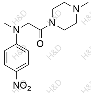 尼达尼布杂质44,2-(methyl(4-nitrophenyl)amino)-1-(4-methylpiperazin-1-yl)ethanone