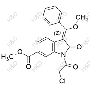 (Z)-methyl 1-(2-chloroacetyl)-3-(methoxy(phenyl)methylene)-2-oxoindoline-6-carboxylate	尼达尼布杂质55	