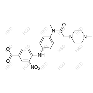 尼達(dá)尼布雜質(zhì)58,methyl 4-((4-(N-methyl-2-(4-methylpiperazin-1-yl)acetamido)phenyl)amino)-3-nitrobenzoate