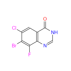 7-溴-6-氯-8-氟喹唑啉-4-醇,7-bromo-6-chloro-8-fluoroquinazolin-4-ol