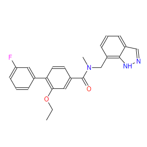 N-((1H-I吲唑-7-基)甲基)-2-乙氧基-3'-氟-N-甲基-[1,1'-聯(lián)苯]-4-甲酰胺,[1,1′-Biphenyl]-4-carboxamide, 2-ethoxy-3′-fluoro-N-(1H-indazol-7-ylmethyl)-N-methyl-