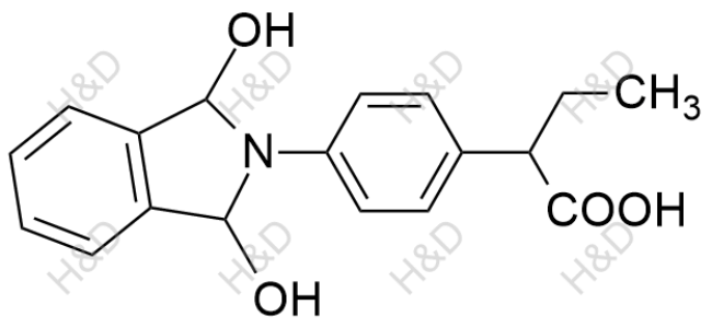 吲哚布芬雜質(zhì) 25,2-(4-(1,3-dihydroxyisoindolin-2-yl)phenyl)butanoic acid