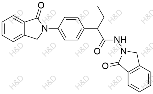 吲哚布芬雜質(zhì)67,N-(1-oxoisoindolin-2-yl)-2-(4-(1-oxoisoindolin-2-yl)phenyl)butanamide