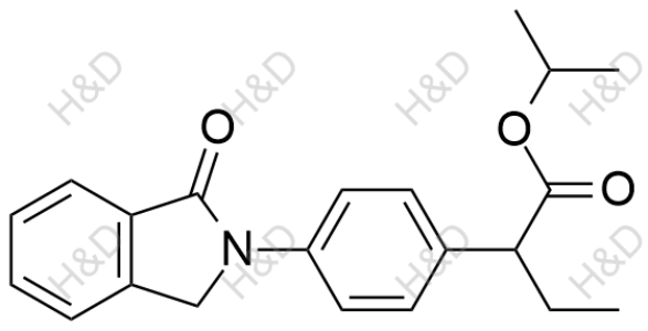 吲哚布芬杂质68,isopropyl 2-(4-(1-oxoisoindolin-2-yl)phenyl)butanoate